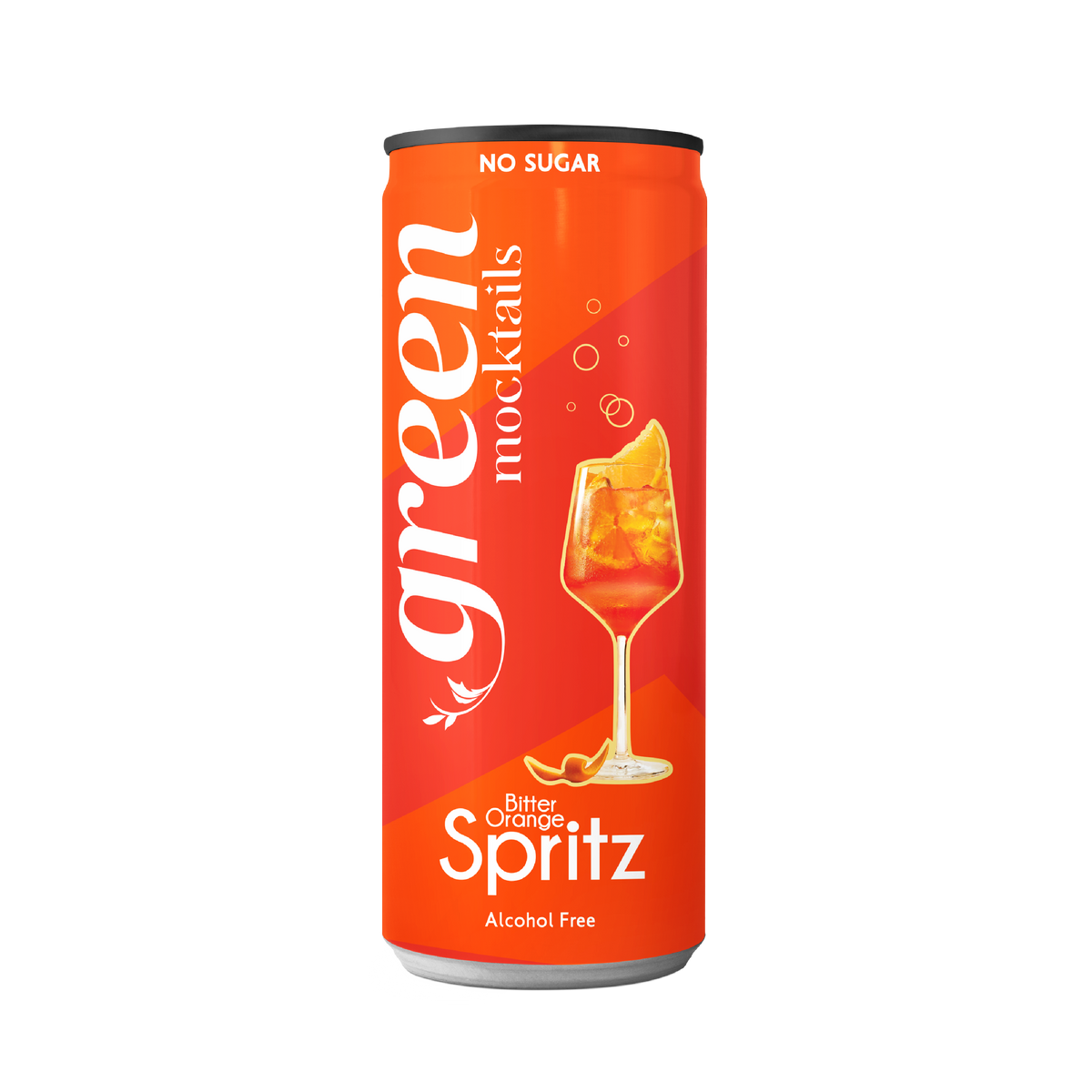 Green Bitter Orange Spritz 330 ml – gazirana pijača z okusom grenke pomaranče, brez sladkorja in brez kalorij