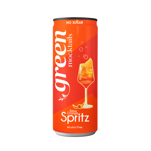 Green Bitter Orange Spritz 330 ml – gazirana pijača z okusom grenke pomaranče, brez sladkorja in brez kalorij