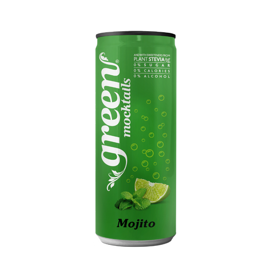 Green Mojito 330 ml – okus limete in mete, brez dodanega sladkorja