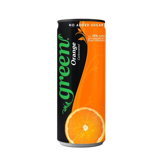 Green Orange 330 ml – gazirana pijača z okusom pomaranče, brez dodanega sladkorja